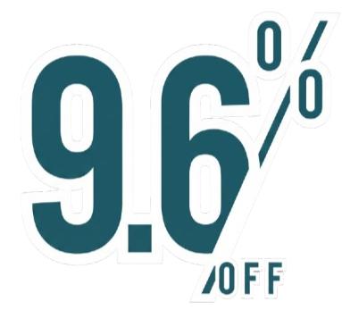 9.6% OFF